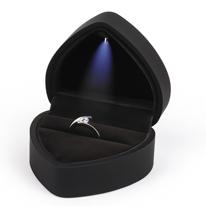 Lyrenne LED Heart Ring Box