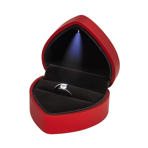 Lyrenne LED Heart Ring Box